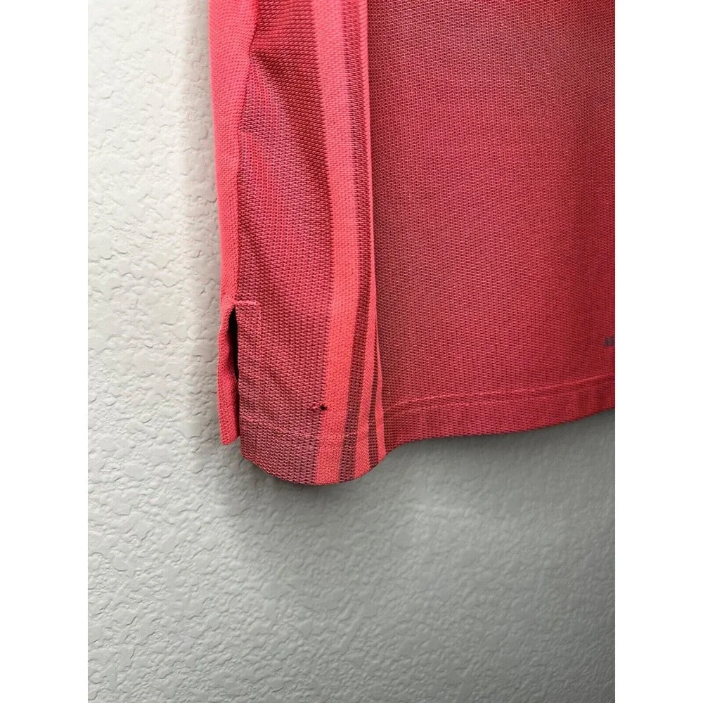ADIDAS AeroSport Flash Red Black Polo Golf Shirt Short Sleeve FJ9914 Mens Medium